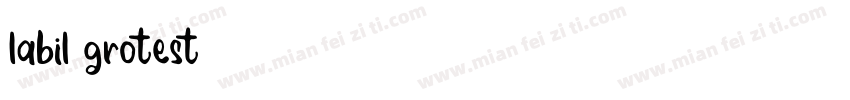 labil grotest字体转换